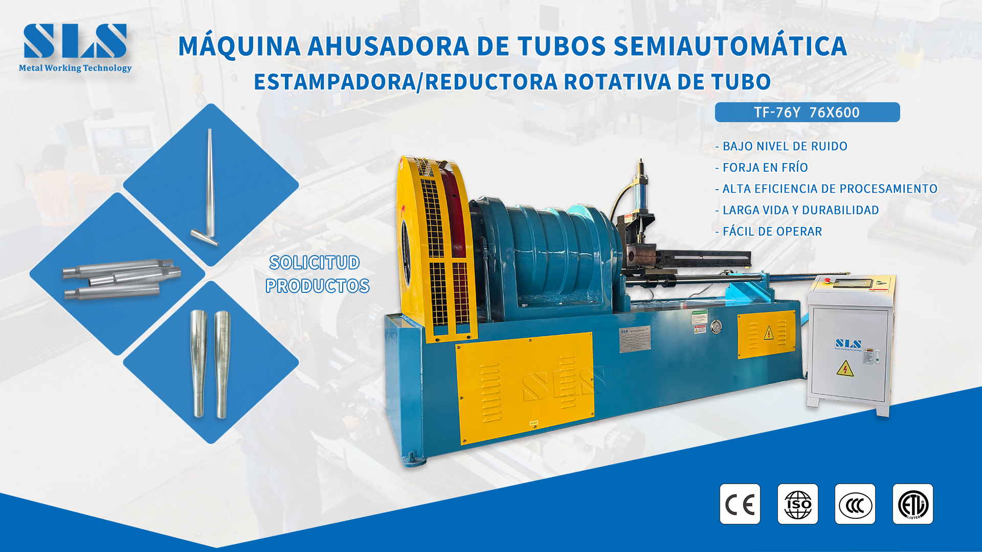 SLS Tipe Outary Swaging Machine - Tube Сужание Swager / End Уменьшите оборудование для формирования