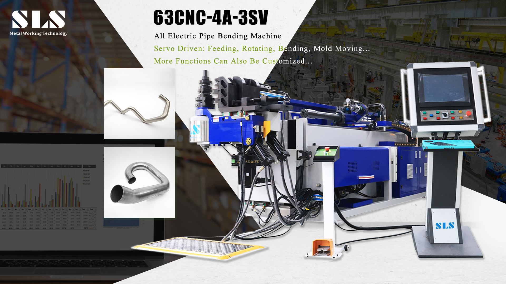 SLS 63CNC-4A-3SV МАКТАНИЯ ТРУБА Что такое полная автоматическая 4-осевая электрическая трубка?