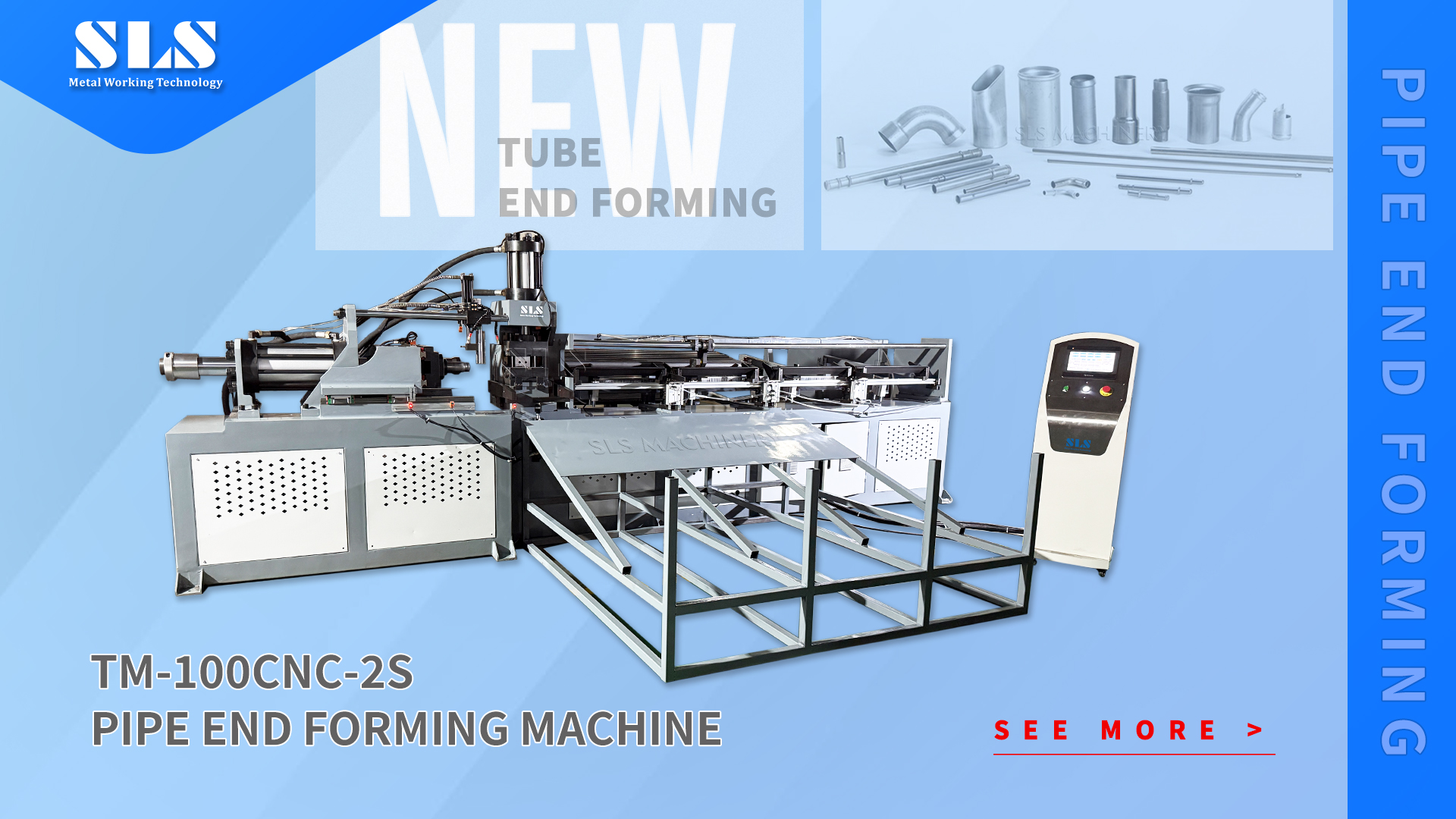 Станок для изготовления развальцовки концов труб с ЧПУ | Станок для обработки концов гидравлических труб